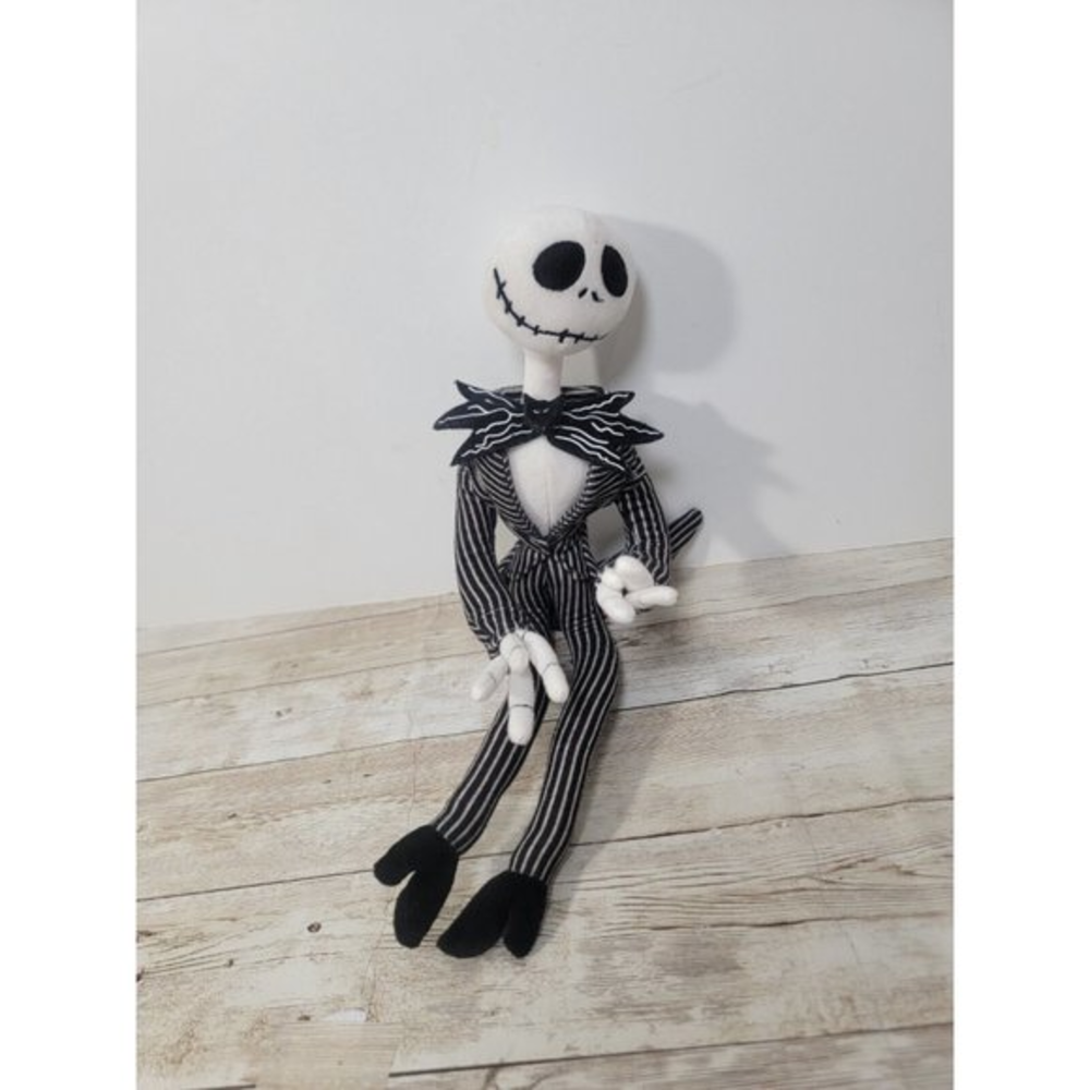 Disney Parks Nightmare Before Christmas Jack Skellington 14" Poseable Plush Doll